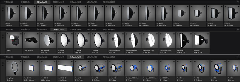 Set.a.light 3D Studio,simulation d'éclairage photo de modèles