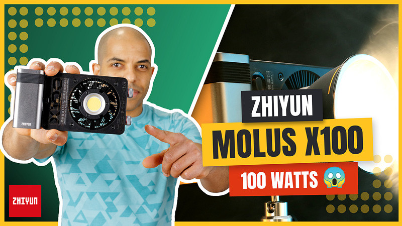 ZHIYUN Molus X100, la “petite” lampe LED vidéo de 100 watts