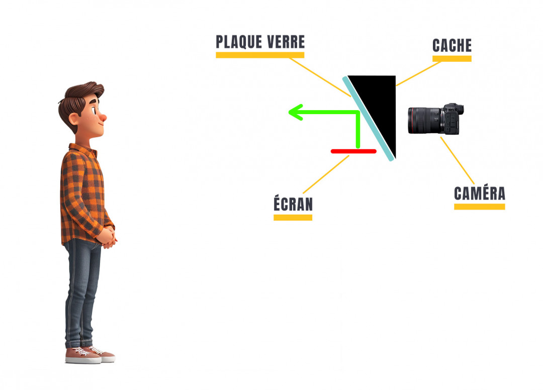 Fonctionnement d'un téléprompteur