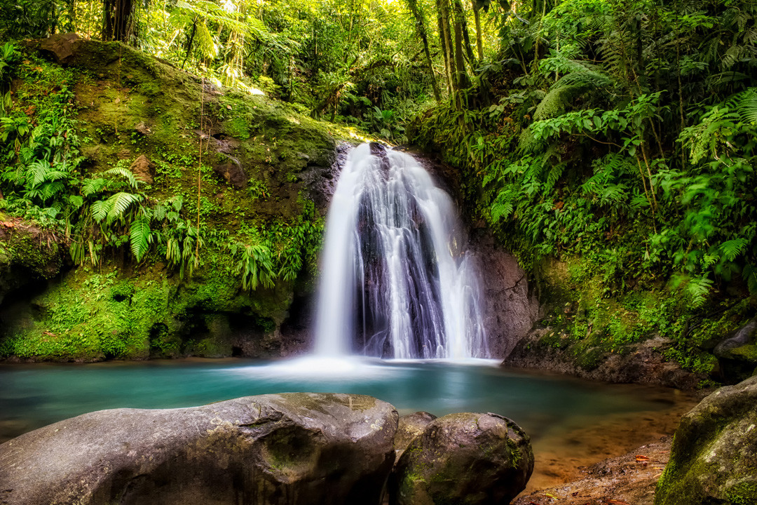 Photo longue exposition cascade