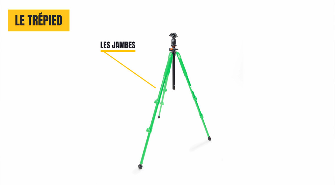 Les jambes du trépied