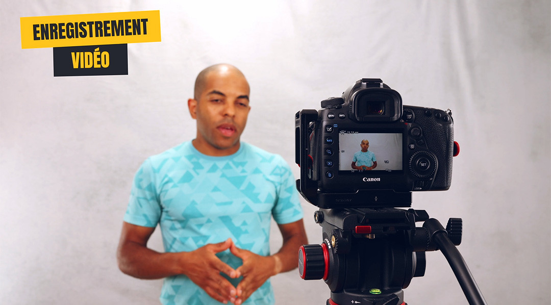 Enregistrement vidéo sur trépied
