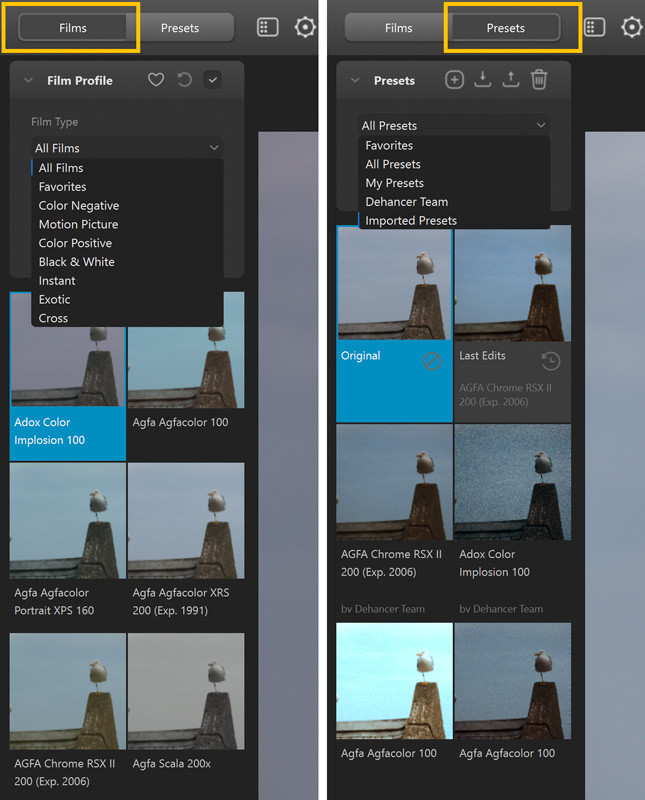 films_presets