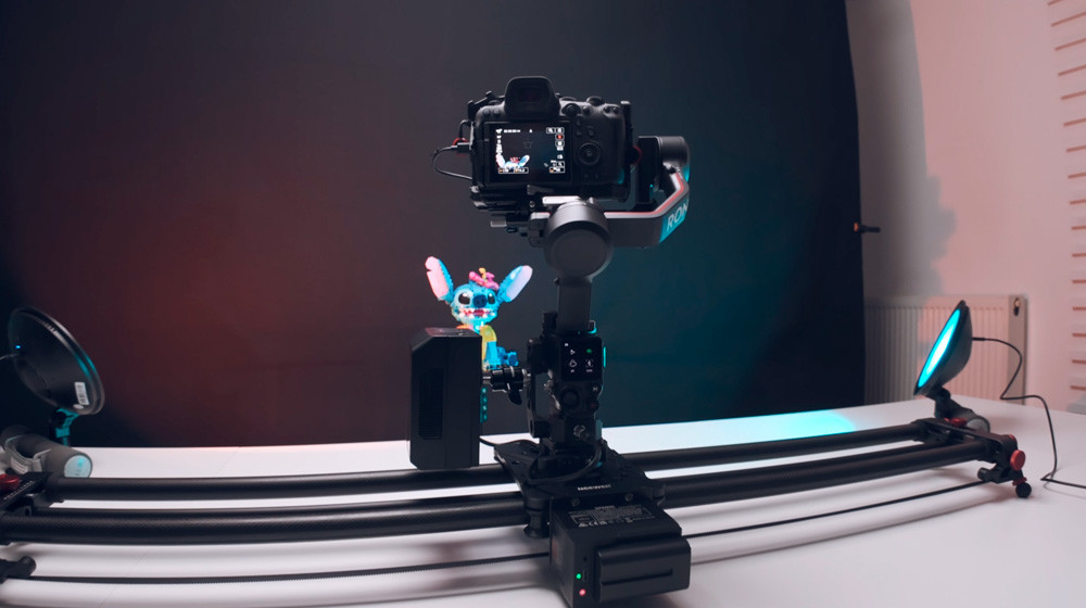 Slider Neewer ER1 avec stabilisateur DJI RS3
